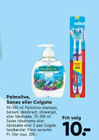 Bilka Palmolive, Sanex eller Colgate tilbud
