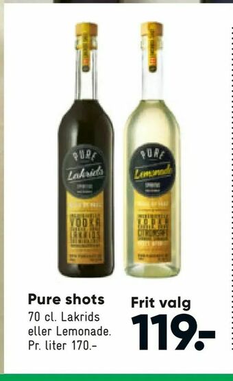 Bilka Pure shots tilbud