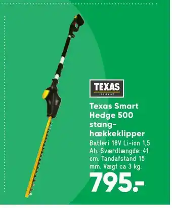 Bilka Texas Smart Hedge 500 stang hækkeklipper tilbud