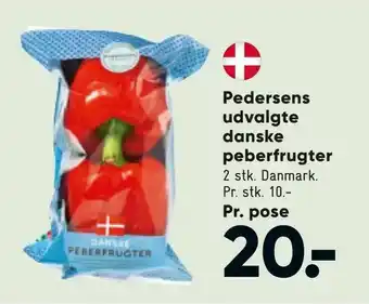 Bilka Pedersens udvalgte danske peberfrugter tilbud
