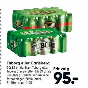 Bilka Tuborg eller Carlsberg tilbud