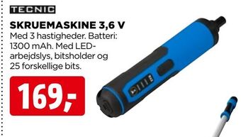 jem & fix Skruemaskine 3,6 v tilbud
