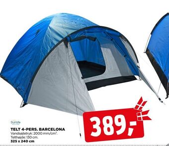 jem & fix Telt 4-pers. barcelona tilbud