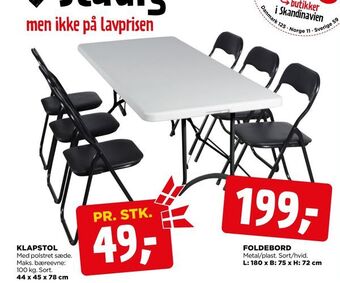 jem & fix Foldebord tilbud