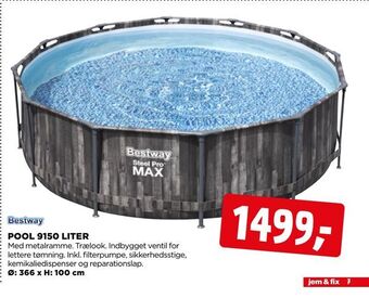 jem & fix Pool 9150 liter tilbud
