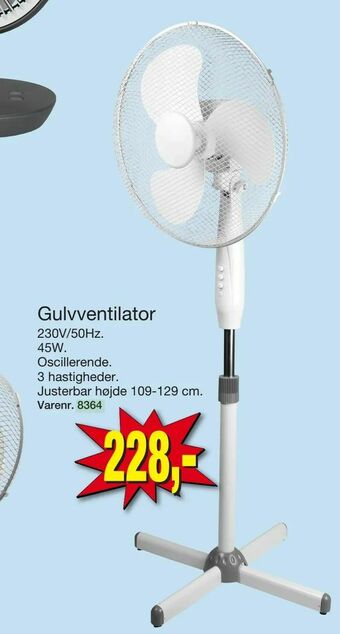 Harald Nyborg Gulvventilator tilbud