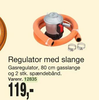 Regulator med slange