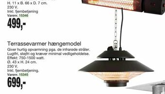 Harald Nyborg Terrassevarmer hængemodel tilbud