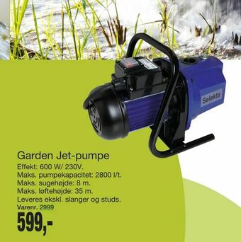 Harald Nyborg Garden Jet-pumpe tilbud