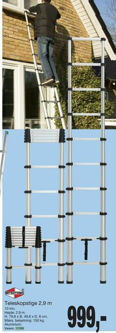 Harald Nyborg Teleskopstige 2,9 m tilbud