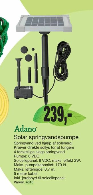Harald Nyborg Solar springvandspumpe tilbud