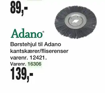 Harald Nyborg Børstehjul til Adano kantskærer/fliserenser varenr. 12421 tilbud