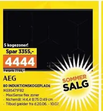 80 induktionskogeplade