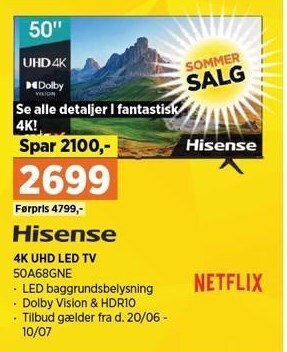 Power 4K UHD LED TV tilbud