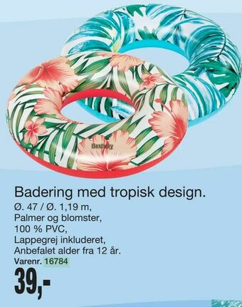 Harald Nyborg Badering med tropisk design tilbud
