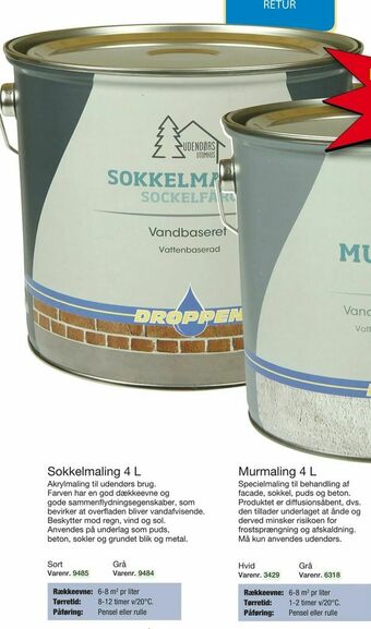 Harald Nyborg Sokkelmaling 4 L tilbud
