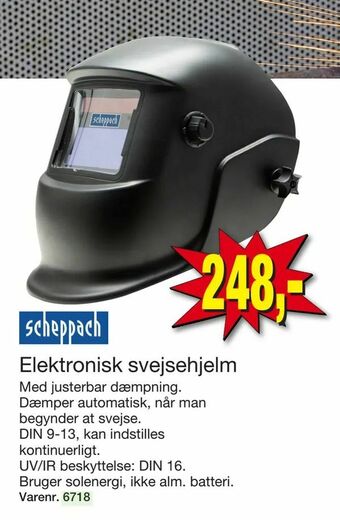 Harald Nyborg Elektronisk svejsehjelm tilbud