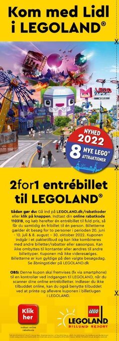 Lidl Legoland annonce tilbud