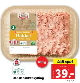 Lidl Vilstrupgård hakket kylling tilbud
