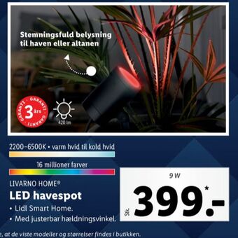 Livarno havelampe