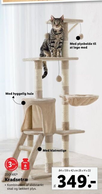 Lidl Zoofari kradsetræ tilbud