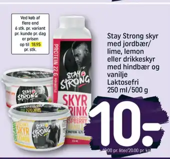 Stay strong drikkeskyr hindbær vanilje