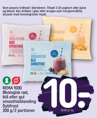 Rema 1000 smoothieblanding