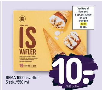 REMA 1000 Rema 1000 isvafler tilbud