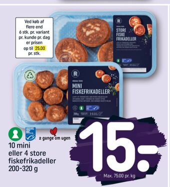 REMA 1000 Rema 1000 fiskefrikadeller tilbud