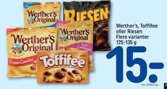 REMA 1000 Riesen karameller tilbud