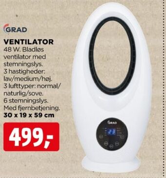 jem & fix Grad ventilator tilbud