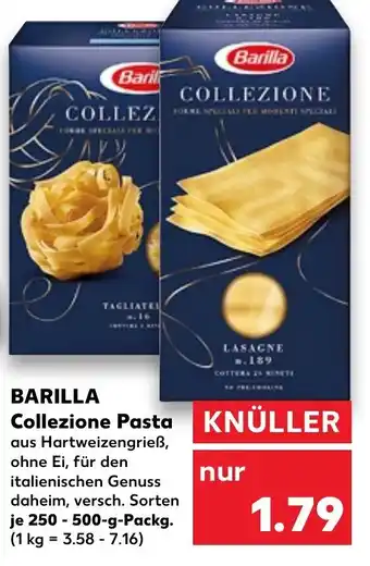 Kaufland BARILLA collezione pasta tilbud