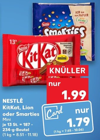 NESTLÉ kitkat, lion oder smarties