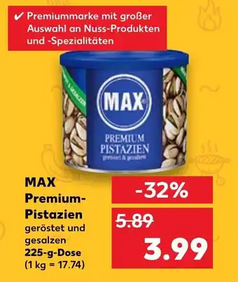 Kaufland MAX premium-pistazien tilbud