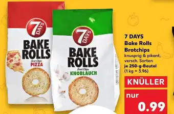Kaufland 7 DAYS bake rolls brotchips tilbud