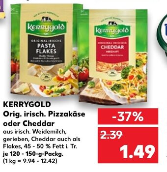 Kaufland DE KERRYGOLD orig. irisch. pizzakäse oder cheddar tilbud