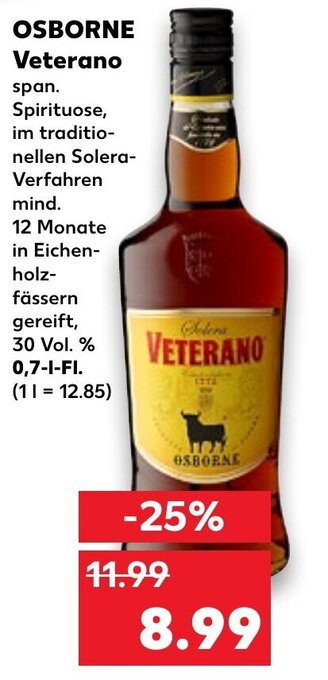 Kaufland OSBORNE veterano tilbud