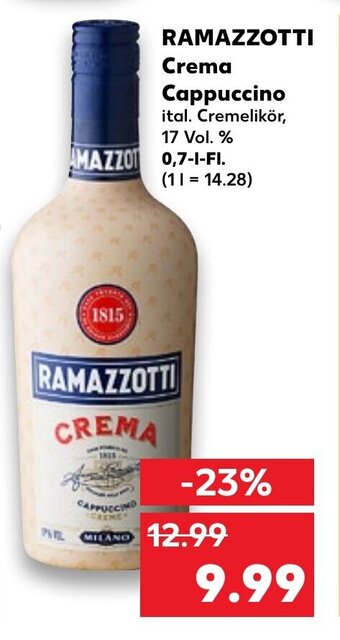 Kaufland DE RAMAZZOTTI crema cappuccino tilbud