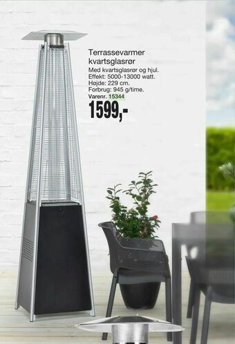 Harald Nyborg Terrassevarmer kvartsglasrør tilbud