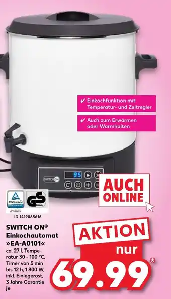 Kaufland SWITCH ON einkochautomat tilbud
