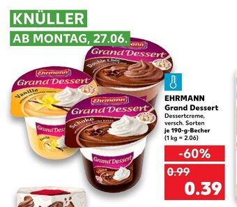 Kaufland DE EHRMANN grand dessert tilbud