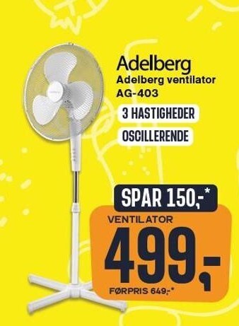 Skousen Adelberg ventilator tilbud