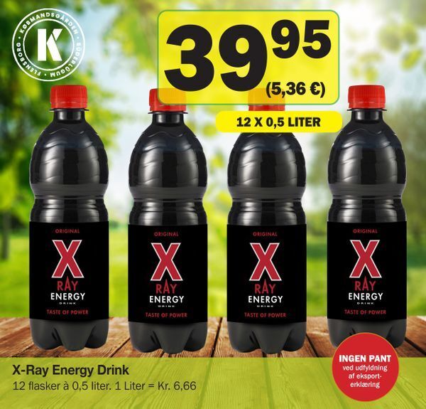 X-Ray Energy Drink tilbud hos Købmandsgården