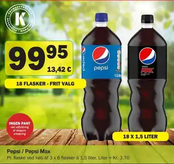 Købmandsgården Pepsi / Pepsi Max tilbud