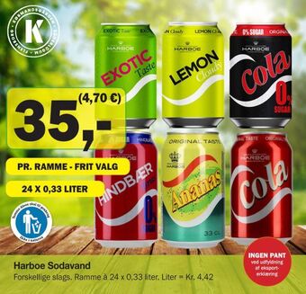 Købmandsgården Harboe Sodavand tilbud