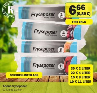 Købmandsgården Abena fryseposer tilbud