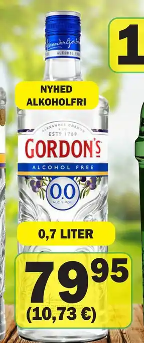 Købmandsgården Gordon's Gin Alcohol free tilbud