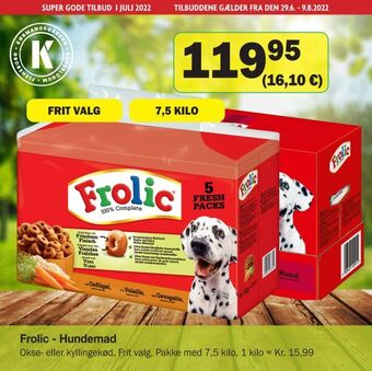 Købmandsgården Frolic - Hundemad tilbud