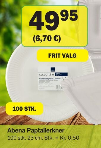 Købmandsgården Abena Paptallerkner tilbud