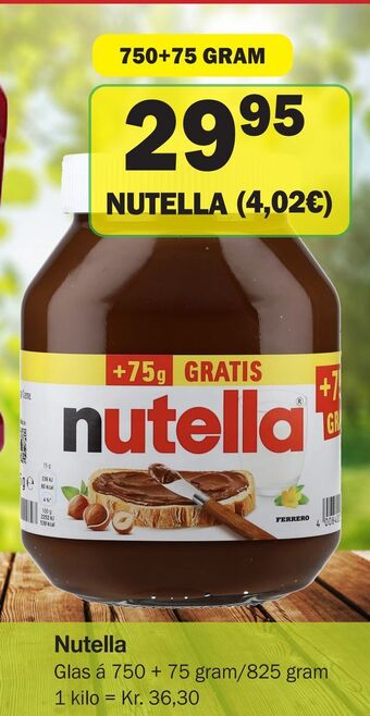 Købmandsgården Nutella tilbud